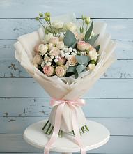 Букет цветов из:  Розы и Лизиантусы #REPLACE_PRED# Рождествено Самарской области