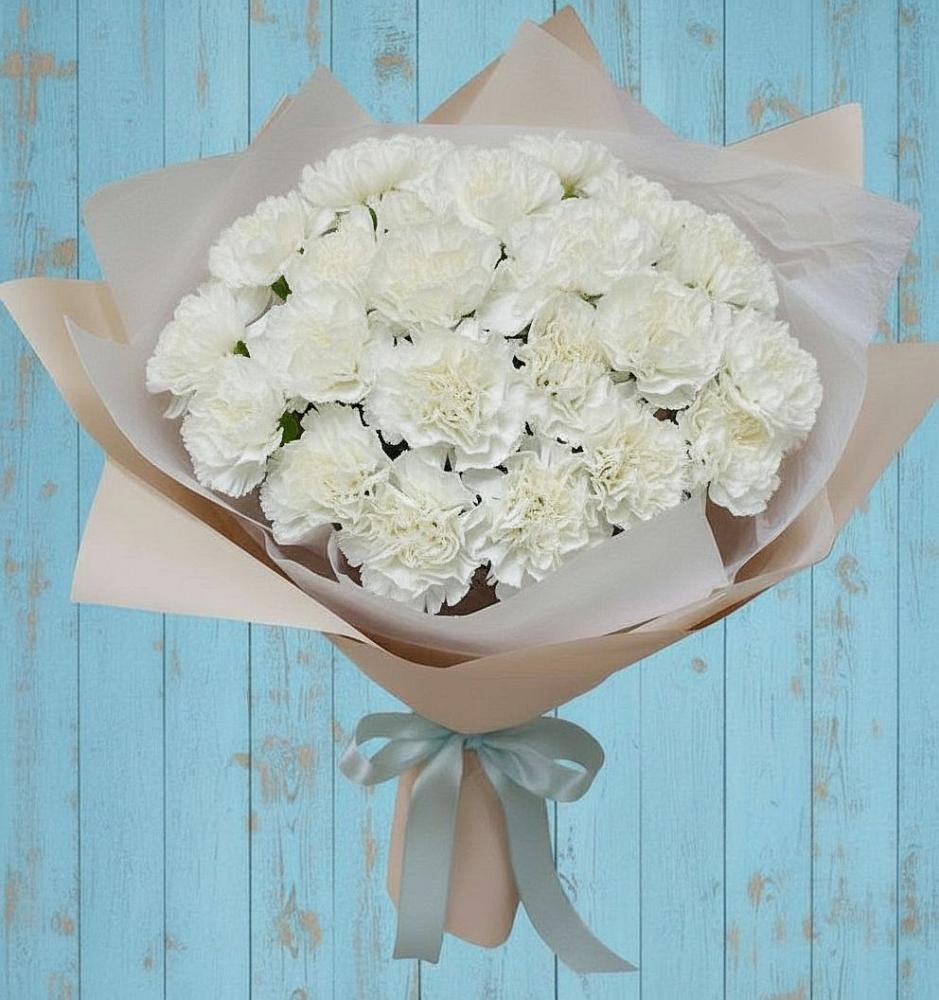 Букет цветов из: Гвоздики в Рождествено Самарской области