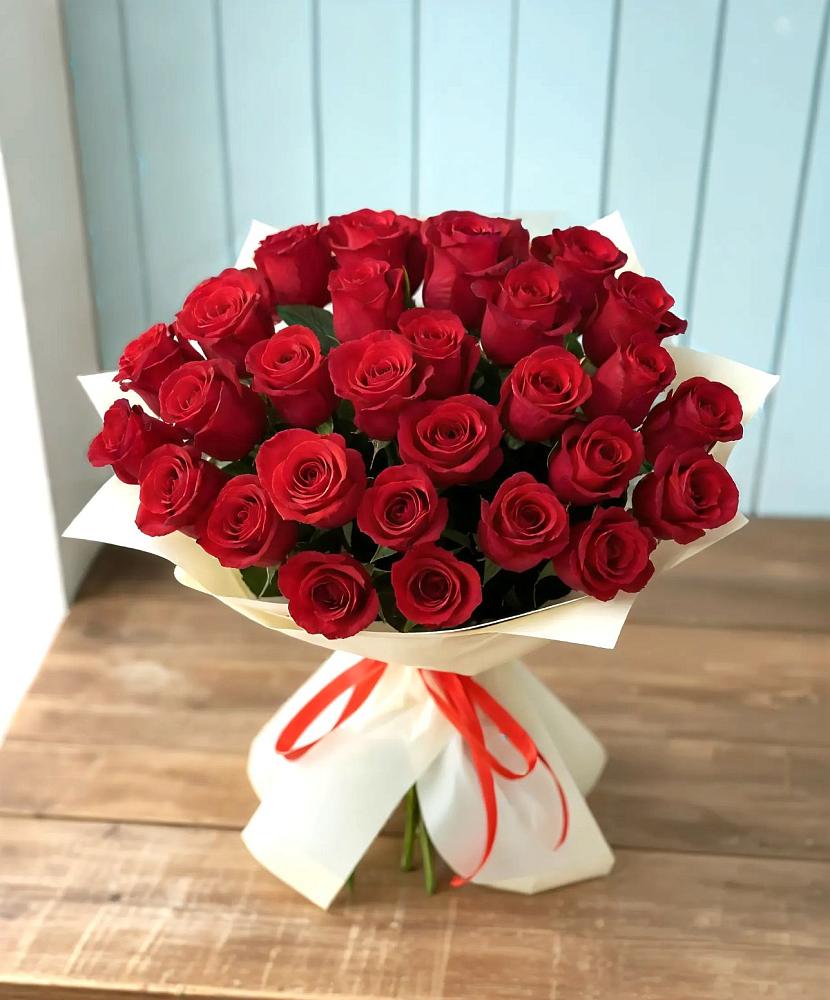 Букет 29 Красных роз в Рождествено Самарской области