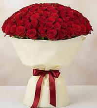 Букет 101 Красная роза Милано в Рождествено Самарской области