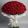Букет 101 Красная роза Блэк Мэджик в Рождествено Самарской области