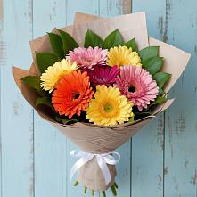 Букет цветов из:  Герберы #REPLACE_PRED# Рождествено Самарской области