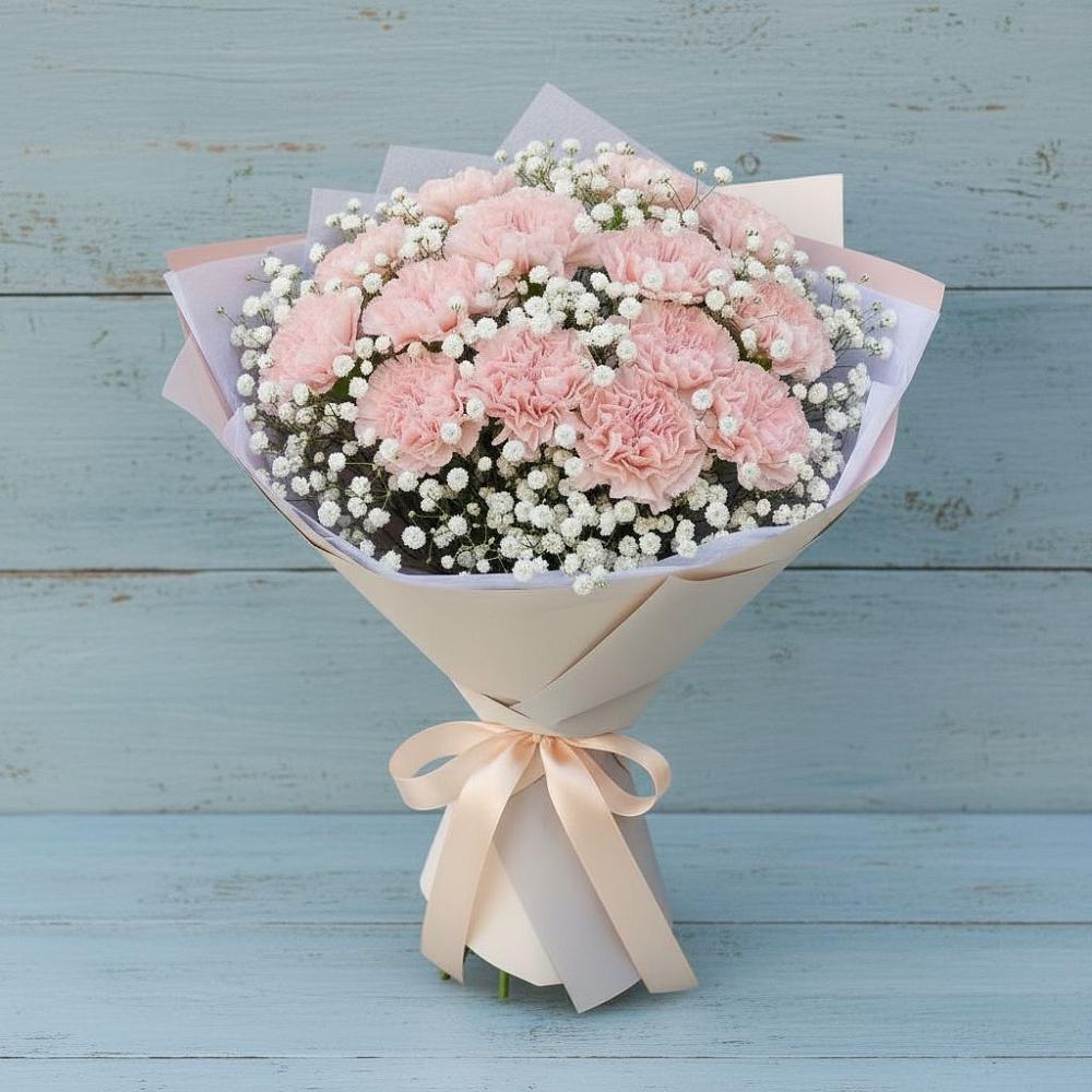 Букет цветов из: Гвоздики в Рождествено Самарской области