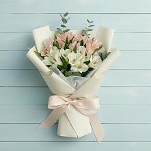 Букет цветов из:  Альстромерии в Рождествено Самарской области