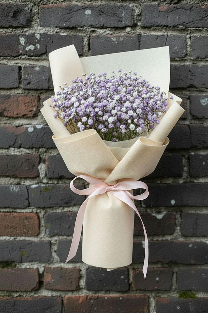 Букет цветов из: Гипсофила в Рождествено Самарской области