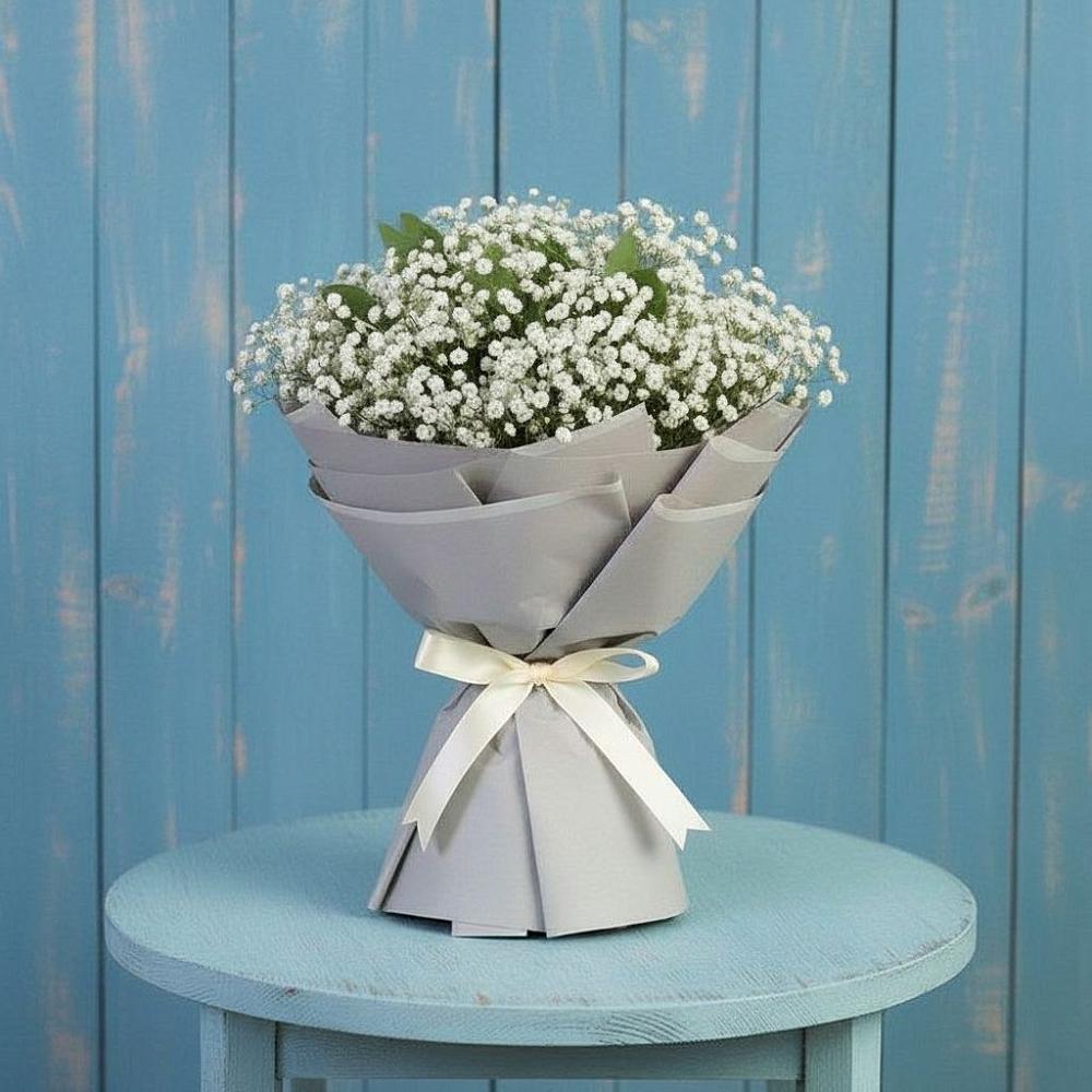 Букет цветов из: Гипсофила в Рождествено Самарской области