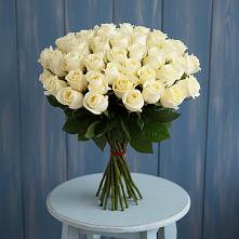 Букет 51 Белая роза Эдлесс Лав #REPLACE_PRED# Рождествено Самарской области