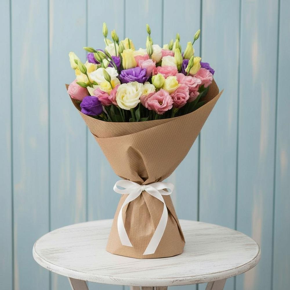 Букет цветов из: Лизиантусы в Рождествено Самарской области