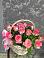 Цветочная композиция из Розы в корзине в Рождествено Самарской области