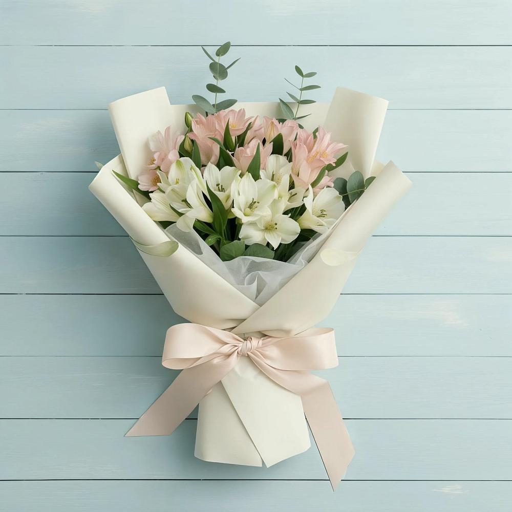 Букет цветов из: Альстромерии в Рождествено Самарской области