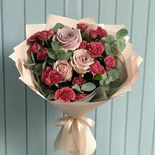 Букет цветов из:  Гвоздики и Розы в Рождествено Самарской области