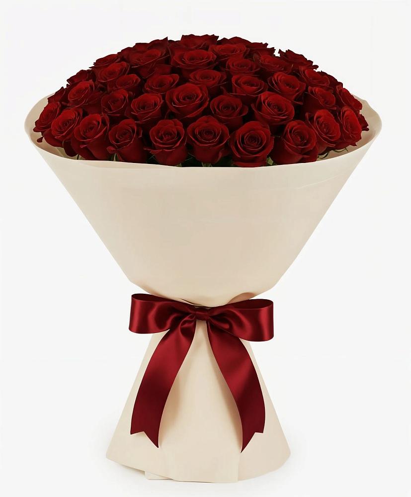 Букет 101 Бордовая роза Блэк Бакарра в Рождествено Самарской области