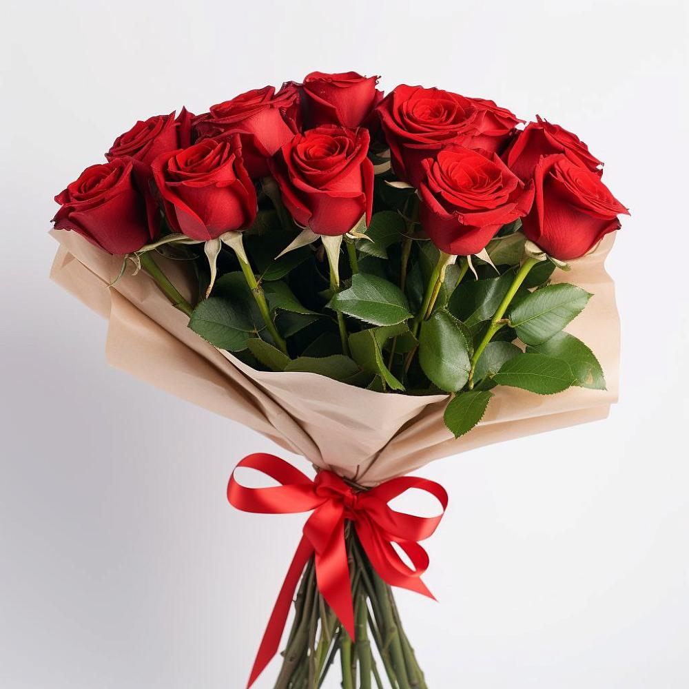 Букет 11 Красных роз Эдлесс Лав в Рождествено Самарской области